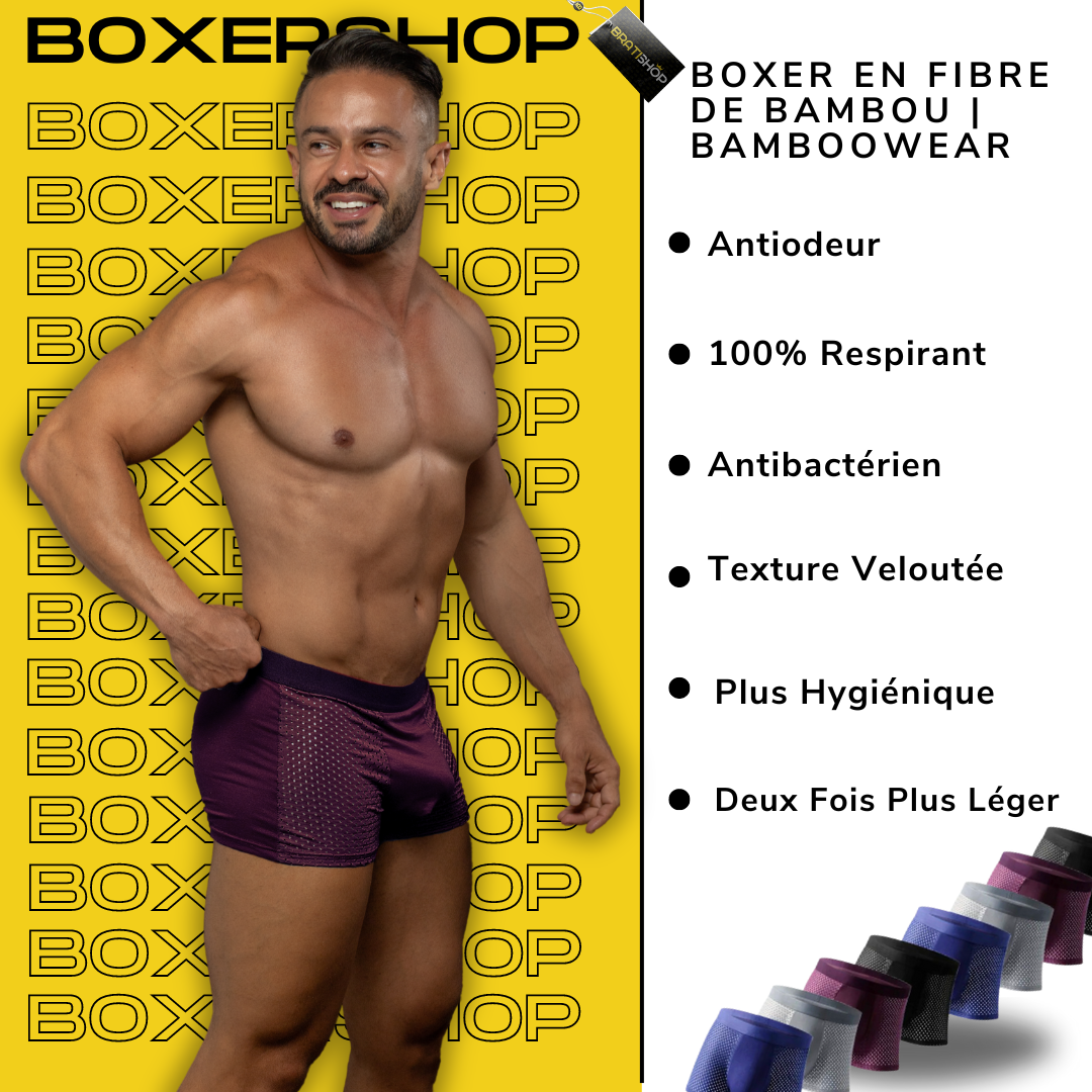 BOXERS EN FIBRE DE BAMBOU | BAMBOOWEAR (OFFRE EXCLUSIVE)