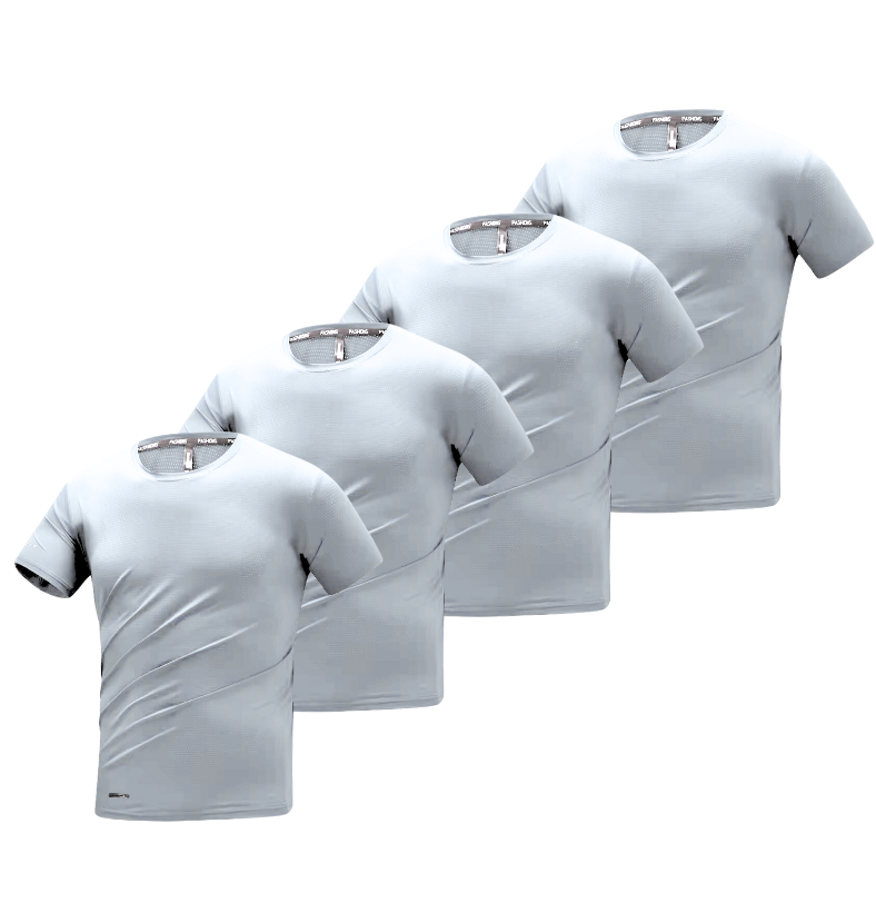 T-SHIRT EN FIBRE DE BAMBOU | BAMBOU SHIRT 4-PACK BLANC