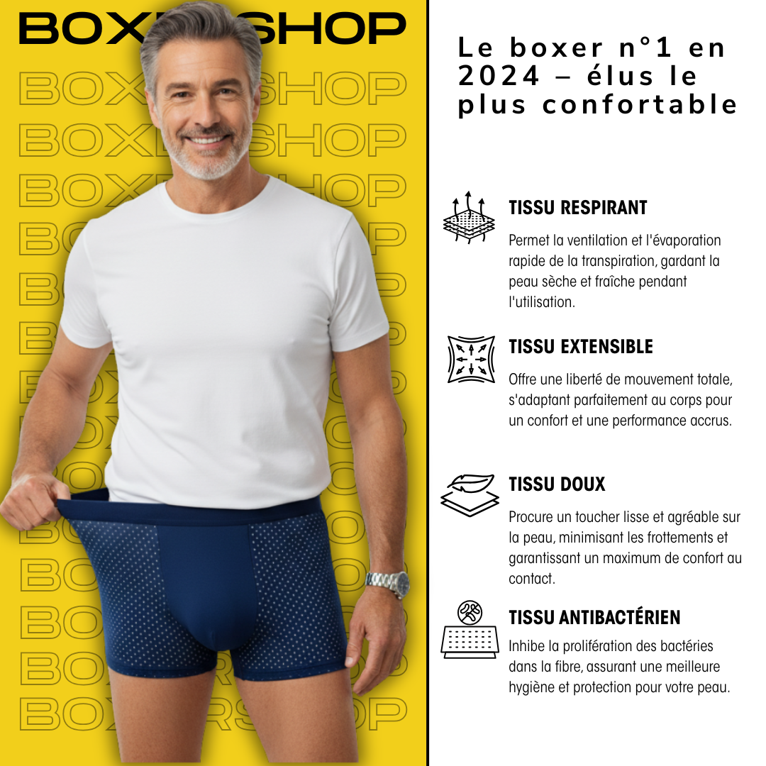 10 BOXERS EN FIBRE DE BAMBOU POUR LE PRIX DE 5| BAMBOOWEAR