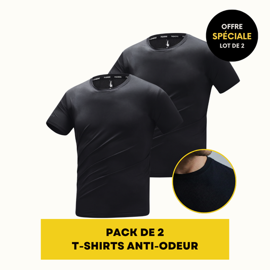 T-SHIRT EN FIBRE DE BAMBOU | BAMBOU SHIRT 2-PACK NOIR