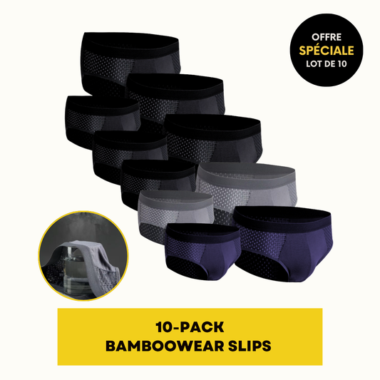 SLIPS EN FIBRE DE BAMBOU | BAMBOOWEAR 10-PACK
