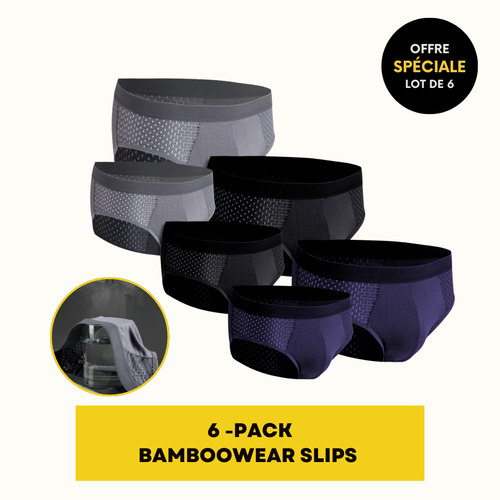 SLIPS EN FIBRE DE BAMBOU | BAMBOOWEAR 6-PACK