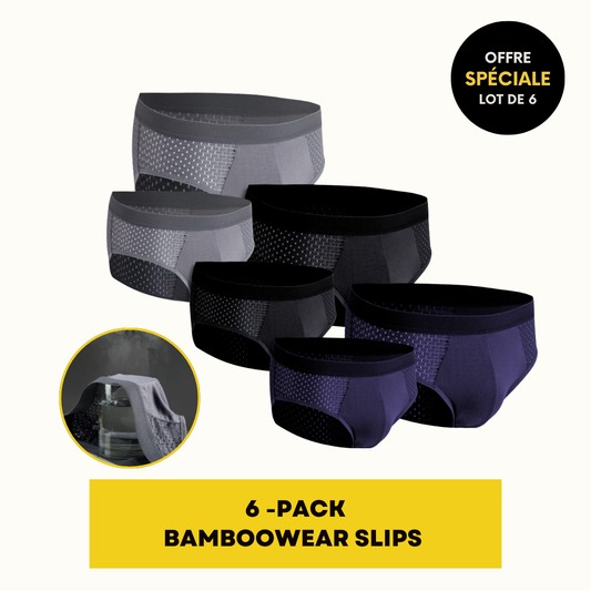 SLIPS EN FIBRE DE BAMBOU | BAMBOOWEAR 6-PACK