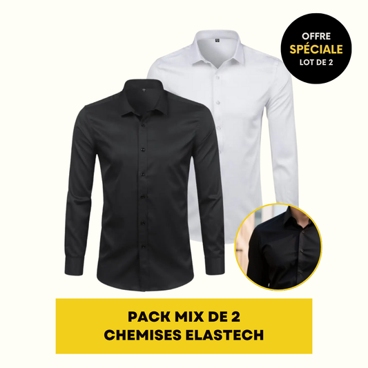 CHEMISE HABILLÉE ÉLASTIQUE | ELASTECH 2-PACK MIX
