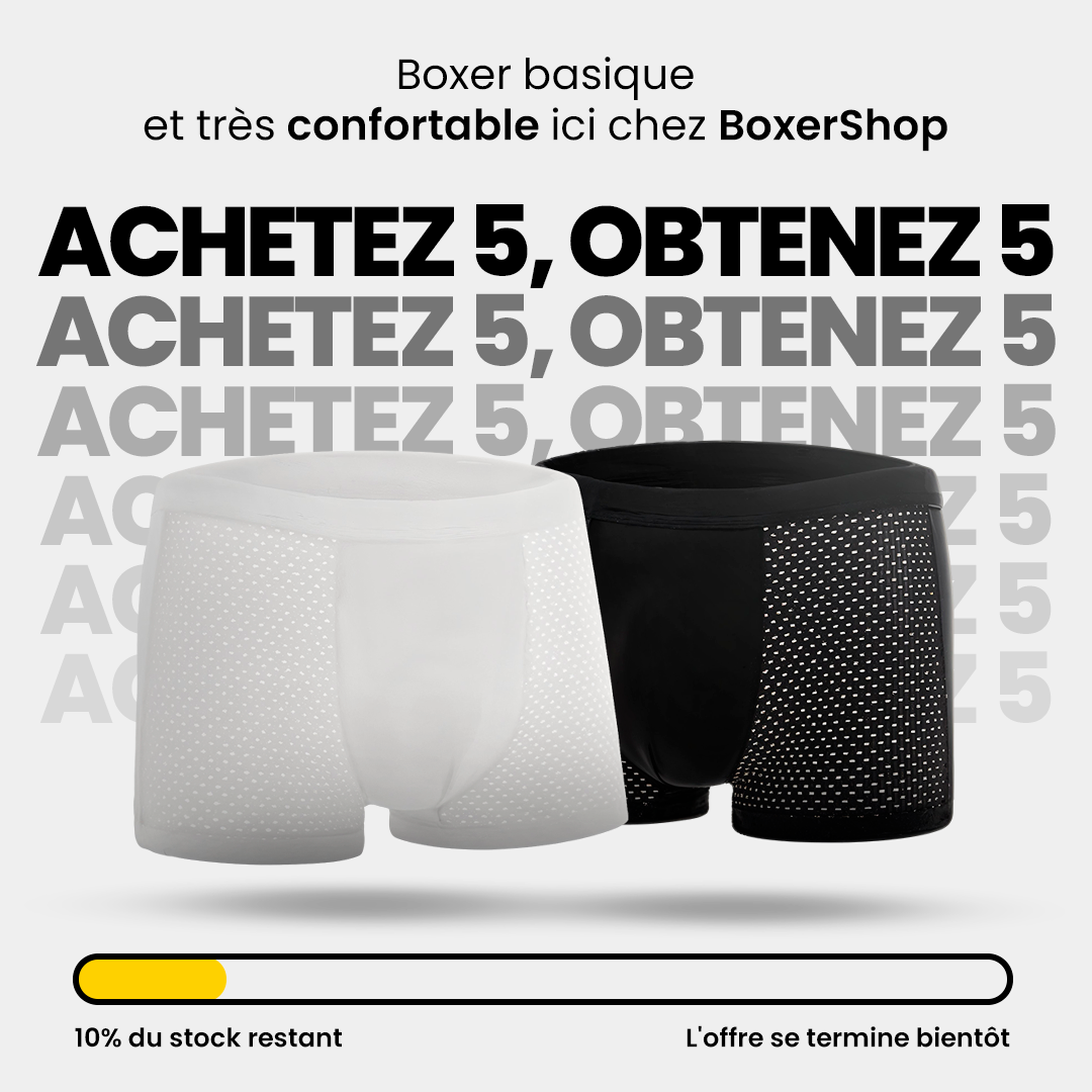 10 BOXERS EN FIBRE DE BAMBOU POUR LE PRIX DE 5 | BAMBOOWEAR